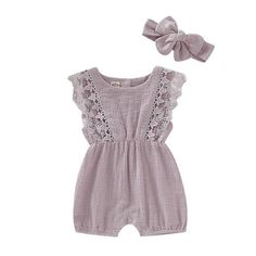 lace baby romper wholesale vendor – PrettyKid Girl Sleeves, Summer Lace, Cotton Romper, Ruffle Romper, Matching Headband, Sleeveless Rompers, Lace Romper