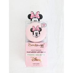 The Creme Shop Macaron Shaped Lip Balm Featuring Minnie Mouse From Disney Size: Womens One Size Condition: New With Tags Macaron Lip Balm, Chapstick Lip Balm, Coconut Lip Balm, Holiday Lip, The Creme Shop, Vanilla Lip Balm, Creme Shop, Dior Lip Glow, Lip Gloss Balm