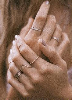 Wearing Rings, Aesthetic Jewellery, Style Scrapbook, Stack Ring, Farrah Fawcett, Ethical Brands, Jewellery Ideas, Handmade Rings, Jewelry Photography