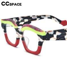 This pair of CCSpace Unisex Full Rim Square Acetate Eyeglasses 57163 is the perfect accessory for both men and women. Crafted with high-quality acetate, these eyeglasses are not only fashionable but also durable. The glasses feature a solid pattern, adding a touch of sophistication to any outfit. Designed in China (Mainland) and certified with CE, these eyeglasses meet the highest standards of quality and safety. With a unisex design, these eyeglasses suit both men and women, making them a versa Unique Eyewear, Eye Silhouette, Leopard Cat, Fashion Eye Glasses, Spectacles Frames, Computer Glasses, Matte Red