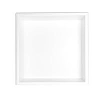 an empty white plate on a white background