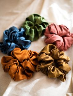 Our truly perfect silk scrunchie. Colors are always rotating!! Thick Curly Hair, Normal Hair, Desert Rose, Season Colors, Lovely Colors, Postpartum, Up Hairstyles, Hair Ties, Scrunchies