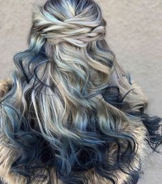 Blue Hair Highlights, Winnipeg Canada, Creative Hair Color, Dyed Hair Inspiration, Pretty Hair Color, Winter Hair Color, Winter Hair, Hair Color Blue