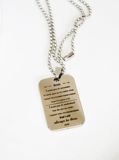 "Personalized Cross Necklace for Men, made with high quality surgical, hypoallergenic stainless steel. Very special and cool looking piece of men's jewelry. It can be personalized with any message, quote, date, coordinates, symbols. This handmade necklace is a great, meaningful gift idea for your son, friend, boyfriend or husband for any occasion. 🚚 Shipping time to US / Canada / UK 5-10 business days. 🎁 Comes in Gift Packaging. ⭐ Tag Size: 1.5in X 0.9in ⭐ Chain length - 23in ⭐ ☆ PERSONALIZATI Cross Necklace For Men, Personalized Cross Necklace, Coordinates Jewelry, Gifts For Teen Boys, First Fathers Day Gifts, Personalized Cross, Custom Dog Tags, Gifts For New Dads, Custom Name Necklace