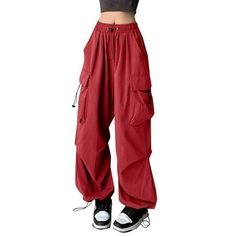 DesignDrawstring pants women/ elastic waist pants/ 2241 side pockets long pants/ beach pants for women/ wide leg palazzo pants/ lightweight pants for women/ straight leg flowy pants HighlightsLightweight blend fabric, make this women causal pants super comfortable and breathable; drawstring waist suitable to every body figures; trendy wide leg pants will create elongating effect; good for your casual, beachy wear Versatile Linen PantsSummer long pants for women/ casual pants women for every day Cheap Women's Sweatpants With Cargo Pockets, Cheap Baggy Parachute Pants, Cheap Women's Drawstring Joggers, Cheap Joggers With Side Pockets For Jogging, Cheap Women's Joggers With Elastic Waistband, Cheap Stretch Joggers With Drawstring, Cheap Urban Bottoms With Multiple Pockets, Cheap Women's Joggers For Workout, Cheap Fall Streetwear Parachute Pants