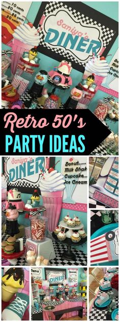 retro 50's party ideas