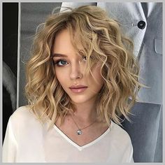 This Wig Has Layered Wavy Bob Hairstyle, The Curl Length From The Top Of The Head To The Tip Of The Hair Is Approximately 12 Inches, And The Entire Hairstyle Is Very Layered. Thinner Hair Ends Is Paired With Mixed Blonde Hair Color To Makes This Bob Wig Look More Agile And Natural. The Fluffy Curl Can Be Easily Combed With Your Fingers, It Is A Natural Wig That Is Easy To Shape The Curly Wig Has Average Size 220.5inch, Suit For Most Women Head Size, Two Elastic Straps Can Be Adjusted For Tightne Perms For Short Hair Before And After Wavy Bobs, Long Bob Haircut Wavy Hair, Wavy Hair Women Short, Med Short Curly Haircuts, Chopped Bob Haircut Curly, Curly Bobbed Hairstyles, Midlength Haircuts With Layers Curly Hair, Short Layered Curly Blonde Hair, Curly Bob Hairstyles 2023