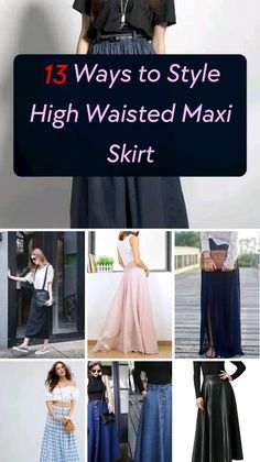 Top To Wear With Skirt, How To Dress Long Skirts, How To Style A Long Skirt Casual, How To Wear A Maxi Skirt, Chiffon Maxi Skirt Outfit, Maxi Skirt Wedding Guest, High Waisted Maxi Skirt Outfit, Maxi Skirt Outfit Winter, Style A Maxi Skirt