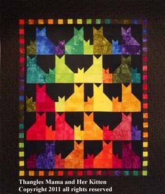 Hanging Quilts, Dog Quilts, Rainbow Quilt, Quilt Care, Animal Quilts, Cat Quilt, Modern Quilt Patterns