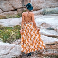 The Burnt Orange Boho Sleeveless Plunging Maxi Dress is the statement piece you've been searching for. With its plunging neckline and bohemian flair, you'll be turning heads wherever you go. Product code: CAA05A4D030GK Orange Sleeveless Summer Dress For Beach, Orange Sleeveless Dress For Beach Season, Orange Sleeveless Summer Dress For Beach Season, Orange Sleeveless Dress For Beach Vacation, Orange Halter Neck Sleeveless Dress For Vacation, Orange Halter Neck Sleeveless Dress For Summer, Orange Backless Summer Dress, Bohemian Orange Sleeveless Beach Dress, Bohemian Orange Sleeveless Dress For The Beach