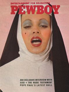 a magazine cover with an image of a nun