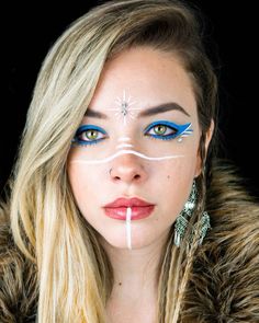 Raver Makeup, Native American Makeup, Unapproachable Makeup, Viking Makeup, Boho Makeup, Dance Makeup, Festival Makeup, Fantasy Makeup