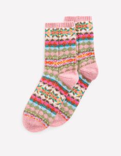 Cosy Fair Isle Socks - FairIsle | Boden US Fair Isle Socks, Cosy Socks, Party Jackets, Party Kleidung, Boden Uk, Maxi Jersey Dress, Trainer Boots, Halloween Girl, Mini Boden