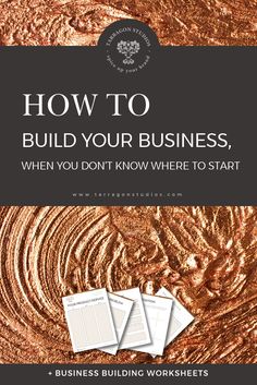 the cover of how to build your business when you don't know where to start