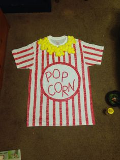 a t - shirt made to look like popcorn