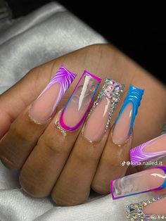 Nail Designs Bling, Girly Acrylic Nails, Cute Tattoos For Women, Sleeve Tattoos For Women, Short Acrylic Nails Designs, Long Acrylic Nails, Acrylic Nail Designs, Cute Acrylic Nails