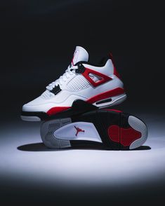 A new twist on a classic design. The Air Jordan 4 Retro "Red Cement" offers a fresh take on the classic "White Cement" design from 1989. Sports High-top Air Jordan 4 With Branded Insole, Air Jordan 4 Sports Shoes, Air Jordan 4 Sports Shoes With Rubber Sole, Air Jordan 4 Sports Sneakers With Rubber Sole, Sporty Breathable Air Jordan 4 For Streetwear, Air Jordan 4 Sports Shoes With White Sole, White Air Jordan 4 With Boost Midsole, Dynamic Leather Sneakers With Red Sole, Sporty Air Jordan 4 High-top With Cushioned Footbed