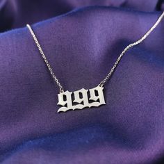 "Angel Number Necklace, 111, 222, 333, 444, 555, 666, 777, 888, 999, Personalized Necklace, 925 Sterling Silver Necklace, Personalized Gifts This Angel number necklace is the most beautiful and special gift you will get to make your girlfriend, wife, mother, sister, and yourself happy. I want you to choose the color and length of the Angel number necklace that I will make out of silver for you and your loved ones to buy as gifts. Then you can place your orders by typing the number you want to pe Vintage Silver Necklaces For Birthdays, Vintage Silver Necklaces For Birthday, Silver Vintage Necklace For Birthday, Vintage Silver Necklace For Birthday, Customized Silver Jewelry For Birthday, Classic Silver Jewelry For Birthday, Customized Silver Jewelry For Formal Occasions, Vintage Silver Necklaces, 999 Necklace