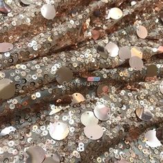 Large and Small Sequins Overlapped Glitter Dress Fabric - OneYard Luxury Sequin Fabric For Holiday Gala, Luxury Shimmer Sequin Fabric, Luxury Metallic Glamorous Sequin Fabric, Cheap Contrast Sequin Fabric For Party Season, Disco Rave, Shiny Dress, Shiny Dresses, Glitter Dress, Pageant Dress