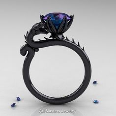 Dragon Engagement Ring, Dragon Ring Engagement, Ruby Dragon, Art Masters Jewelry, Black Hills Gold Jewelry, Black Gold Ring, Black Gold Jewelry, Dragon Ring, Magical Jewelry