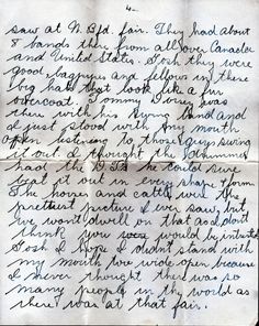 an old handwritten letter with writing on it