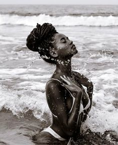 an instagram photo of a woman in the ocean