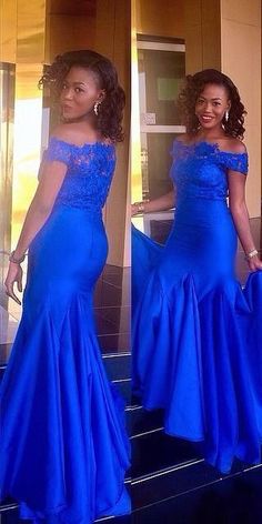 Lace Prom Gown, Royal Blue Evening Dress, Dress Dark Blue, Prom Dresses Long Mermaid, Lace Evening Gowns, Royal Blue Prom Dresses, Mermaid Prom Dress, Blue Evening Dresses