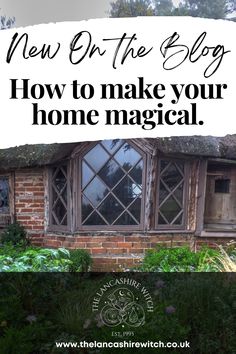 How To Make Your Home Magical / How To Make Your Home Witchy with The Lancashire Witch / Traditional Witchcraft / British Folk Magic Inside A Witches House, Witch Landscaping, Witchy Entryway Ideas, Light Witchy Aesthetic, Witchy Cleaning Home, Modern Witchy Home Decor, Witch Cabin Interior, Witchy Entryway, Practical Magic Decor Inspiration