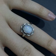 Made Of 14kt Gold, Real Opal Stone In The Center, Very Old Style, Vintage Ring!! Only One Available Opal Stone Ring, Opal Engagement Ring, Engagement Rings Opal, Opal Stone, Old Style, Vintage Ring, Ring Vintage, 14kt Gold, Stone Ring