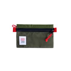 Front product shot of Topo Designs Accessory Bag in "Small" "Olive - Recycled". Practical Rectangular Travel Accessories With Zipper Pocket, Practical Rectangular Travel Accessories With Zipper, Practical Rectangular Travel Accessories With Removable Pouch, Practical Portable Rectangular Case, Multifunctional Cases With Zipper Pouch For Everyday Use, Functional Travel Accessories With Removable Pouch For Personal Use, Functional Rectangular Travel Accessories With Pockets, Rectangular Functional Travel Accessories With Pockets, Functional Organizer With Removable Pouch