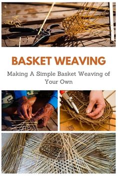 the cover of basket weaving making a simple basket weaving of your own, with instructions