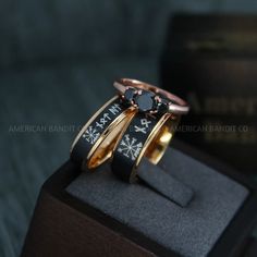 IMG_4415 Nordic Rings, Viking Rings, Viking Wedding Ring, Jewelry Couple, Nordic Runes, Viking Wedding, Rose Gold Tungsten, Rings Black, Viking Ring