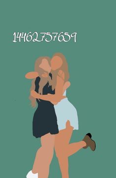 two people hugging each other in front of a green background with the words happy birthday