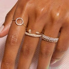 Nailed It Pave Diamond Ring – STONE AND STRAND Iconic Nails, Stone And Strand, Pave Diamond Ring, Things Under A Microscope, Expensive Jewelry, Ring Stone, Nailed It, Cute Jewelry, Pave Diamonds