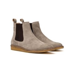 The Maksim Chelsea - Instagram ready boots made for comfort. Suede leather upper with convenient elastic pull-on sides and stitched accents for lasting style. Slip these on with ease for all your casual snaps thanks to the flexible rubber sole. A classic Chelsea boot updated with on-trend materials that will take your feed's footwear game to the next level. Fall Chelsea Boots With Rubber Sole And Plain Toe, Classic Chelsea Boots With Textured Sole For Fall, Suede Chelsea Boots With Moc Toe And Rubber Sole, Fall Slip-on Chelsea Boots With Leather Sole, Fall Chelsea Boots With Leather Sole And Slip-on Design, Casual Slip-on Chelsea Boots With Leather Footbed, Fall Chelsea Boots With Leather Sole, Casual Chelsea Ankle Boots With Vibram Sole, Casual Slip-on Chelsea Boots With Rubber Sole