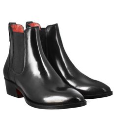 Women's leather Chelsea boot
Black full grain leather
Side elastics
Leather sole with non-slip rubber sole
Lined in red full-grain leather
Made by hand
Made in Italy


Composition: 

Upper: 100% Leather
 Lining: 100% Leather
 Bottom: Leather and rubber
 Insole: 100% Leather Black Chelsea Boots, Leather Chelsea Boots, Chelsea Boot, Full Grain Leather, Chelsea Boots, Leather Women, Chelsea, Hand Made, Black Leather