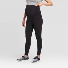 From yoga to errands and everything in between, the Active Legging featuring the Over Belly® does it all. The over belly provides gentle back support as your belly grows, and the low back design keeps you cool. This unique panel is designed to fit throughout and after pregnancy with no slipping or digging in at the belly. Wear up over the belly or folded down. The ultra-soft brushed fabric is ready for studio or street: it has 4-way stretch for mobility and feels as good as it looks. Perfect for Best Maternity Leggings, 20 Weeks Pregnant, Biker Leggings, Maternity Tights, Legging Shorts, Maternity Belt, Midi Jeans, Baby Fits, Maternity Leggings