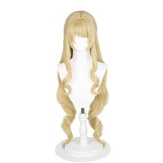 Genshin Impact Navia Cosplay Wig Heat Resistant Synthetic Hair Halloween Party Carnival Props Material：High Temperature Fiber Package included: Wig Anime Wigs Long, Anime Hair Wig, Navia Cosplay, Carnival Props, Hair Halloween, Streamer Dr, Anime Wigs, Cosplay Hair, Kny Oc