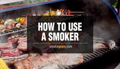 an image of how to use a smoker grill