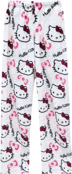 hello kitty pajama pants with pink bows