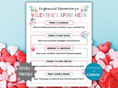 valentine's spirit week candy bar game