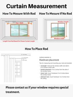 the instructions for how to measure an open window with measurements on each side and below