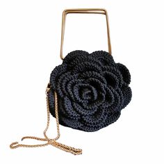 Meet our charming little crochet colourful bag, perfect for carrying your essentials in style! The material of our product consists of macrame rope and is lined inside. The handle and chain are made of metal. You can order the macrame rope with or without lurex in the colour of your choice. If the desired colour is available in our stocks, it will be shipped immediately, if not, it will be shipped within 5 working days. The size of the bag is The Height: 22 cm (without handles) The Width: 22 cm Handmade Crochet Yarn Bag Gift, Chic Rectangular Crochet Bag With Macrame, Chic Rectangular Crochet Macrame Bag, Handmade Crochet Yarn Bag For Gifts, Handmade Crochet Yarn Bag As Gift, Handmade Crochet Yarn Bag Perfect For Gifts, Handmade Yarn Crochet Bag For Gifts, Handmade Crochet Yarn Bag Perfect As A Gift, Rose Bag