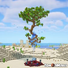 Minecraft Floating Island, Minecraft Floating, Minecraft Nature, Alien Tree, Sci Fi Alien, Farm Town, Floating Island