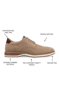 -leather derby sports minimal detailing to give it maximum versatility across your formal wardrobe.fauxHandsome, polished and easy to wear, this Synthetic upper/textile lining/rubber sole Imported Casual Oxfords With Suede Lining For Work, Casual Dress Shoes With Perforated Toe For Workwear, Casual Leather Derby For Business Casual, Casual Leather Derby Shoes For Business, Plain Toe Casual Derby Shoes For Business Casual, Casual Plain Toe Derby Shoes For Business Casual, Casual Plain Toe Derby For Business Casual, Derby, Nordstrom Rack