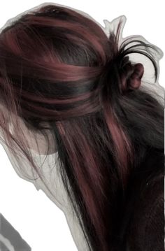 Black Hair With Strawberry Highlights, Hair Dyes For Brunettes, Ideas To Dye Brown Hair, Brown Medium Hairstyles, Hair Color Idea For Dark Skin, What Color Goes With Black Hair, Box Dye Ideas, Different Color Streaks In Hair, Hair Color Ideas 2 Colors