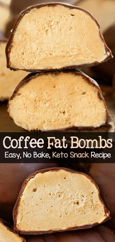 These creamy coffee mousse truffles are deliciously rich, smooth, and absolutely impossible to resist. They will disappear in an instant! #coffee #keto #fatbombs #healthysnack Dolce Poche Calorie, Cream Cheese Ball, Chocolate Covered Katie, Low Carb Backen, Desserts Keto