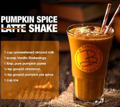 Pumpkin Spice Protein Shake, Pumpkin Shake, Vanilla Shakeology, Recipes Pumpkin, Healthy Cocktails