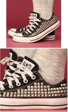 studded converse Walk A Mile, Jeffrey Campbell Shoes, Mink Pink, Clothing Ideas, Jeffrey Campbell, Converse Shoes, Converse Sneaker