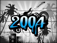 an image of graffiti wallpaper with the words 2094